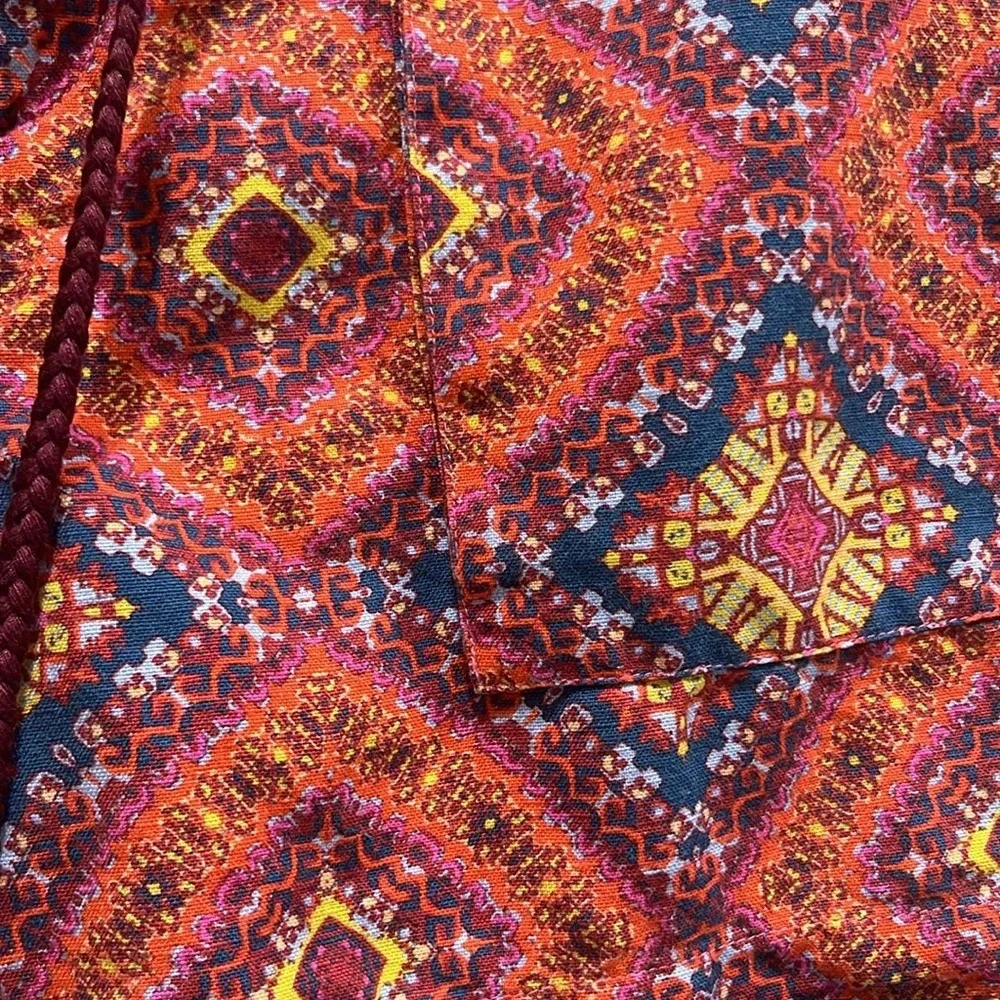 Sundance Womens Drawstring Floral Kalini Shorts Sz XS